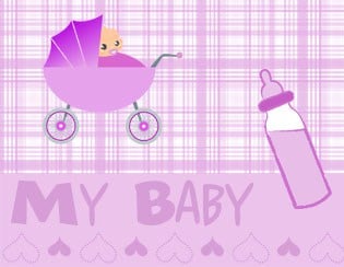 Baby Girl Square